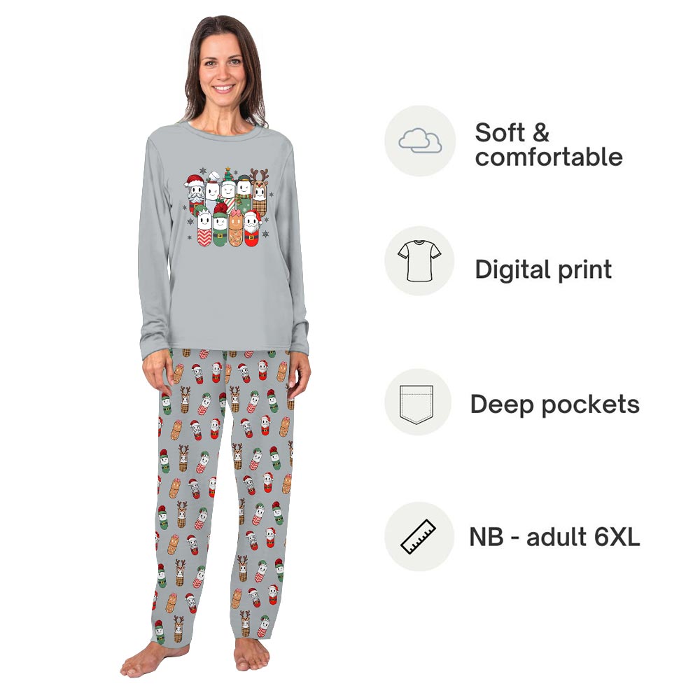Funny Pharmacy Nursing Matching Christmas PJs With Dogs Funny Pharmacy Nursing Matching Christmas PJs With Dogs