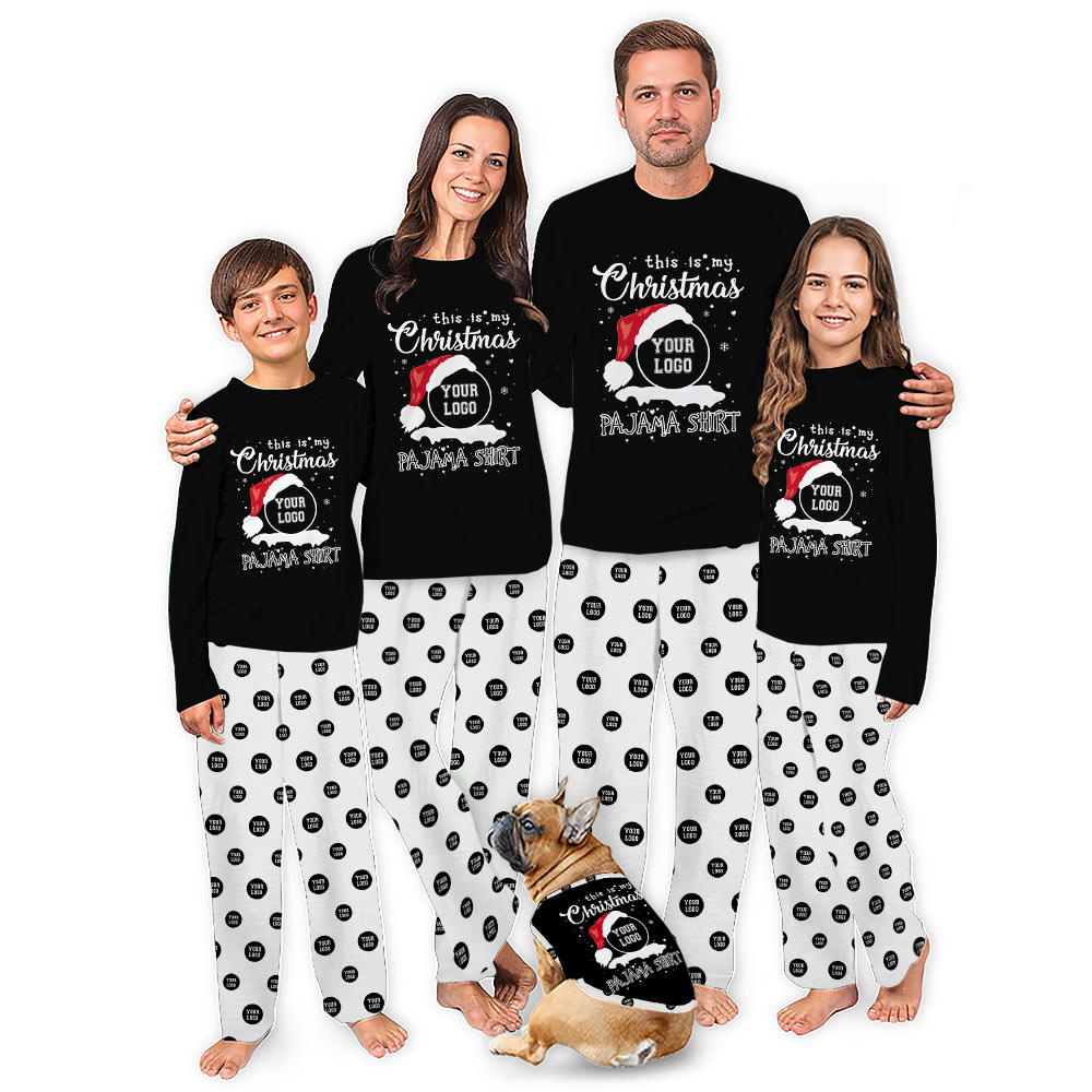 Custom Logo With Funny Sayings This Is My Christmas Pajama Shirt Custom Logo With Funny Sayings This Is My Christmas Pajama Shirt