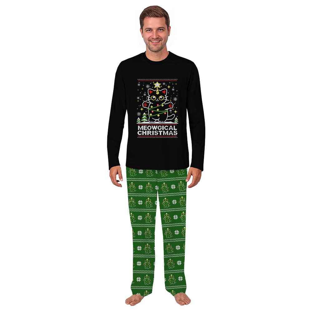 Ugly Meowy Christmas Pajamas All Sizes With Pockets Ugly Meowy Christmas Pajamas All Sizes With Pockets