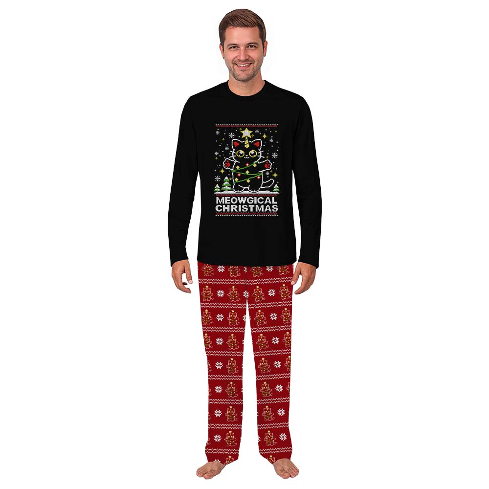 Ugly Meowy Christmas Pajamas All Sizes With Pockets Ugly Meowy Christmas Pajamas All Sizes With Pockets