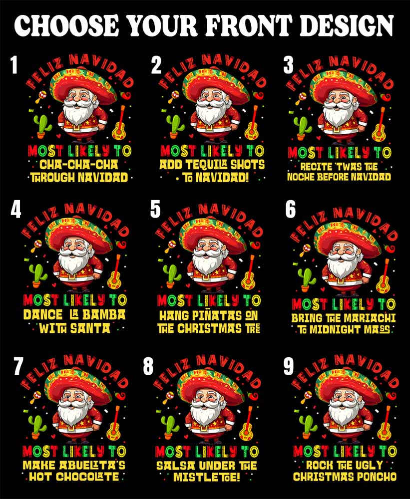 Custom Most Likely To Matching Christmas Pajamas With Mexican Santa Claus Custom Most Likely To Matching Christmas Pajamas With Mexican Santa Claus