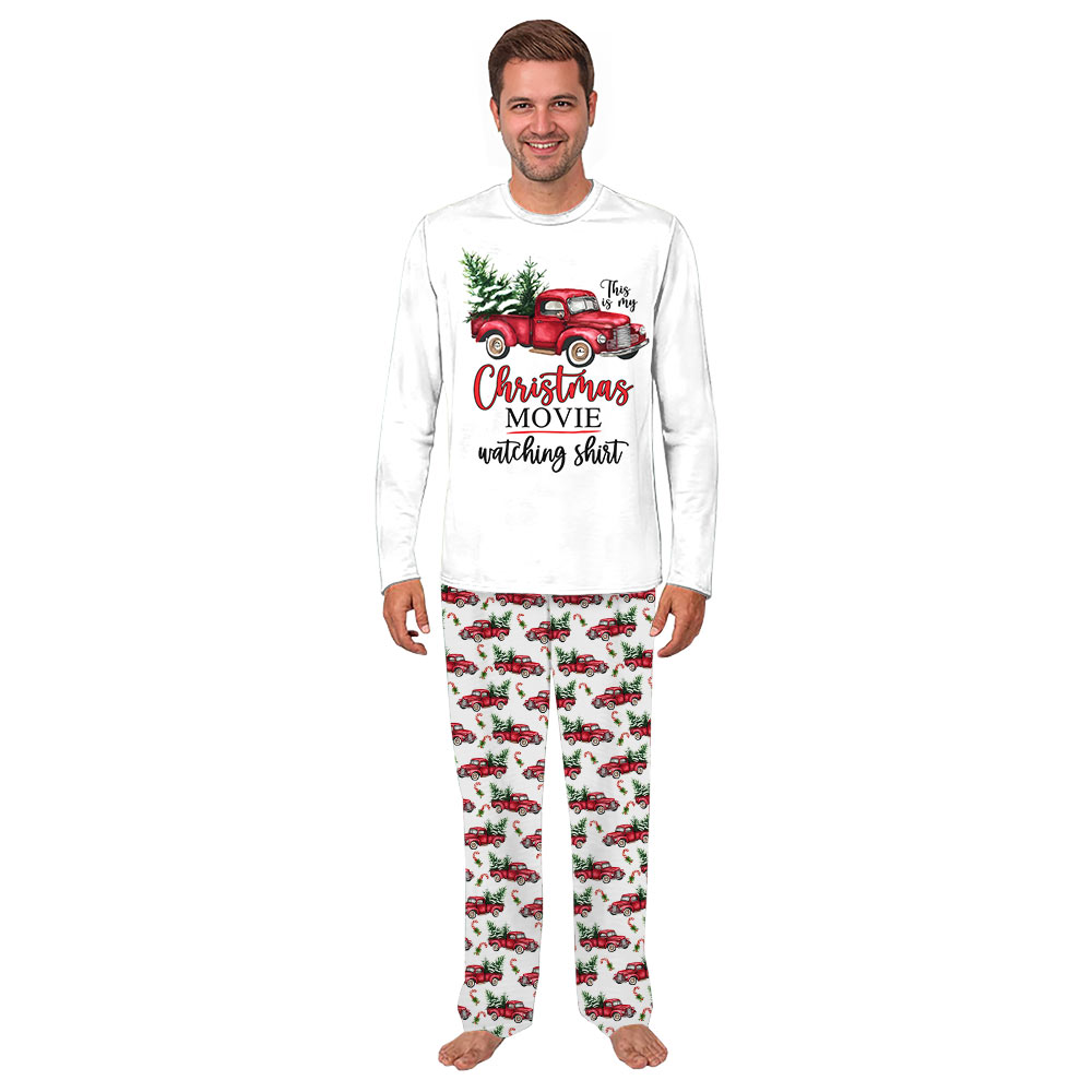Red Truck Christmas Movies Matching Family Pajamas