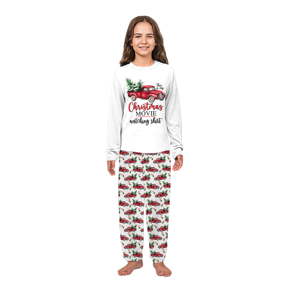Red Truck Christmas Movies Matching Family Pajamas