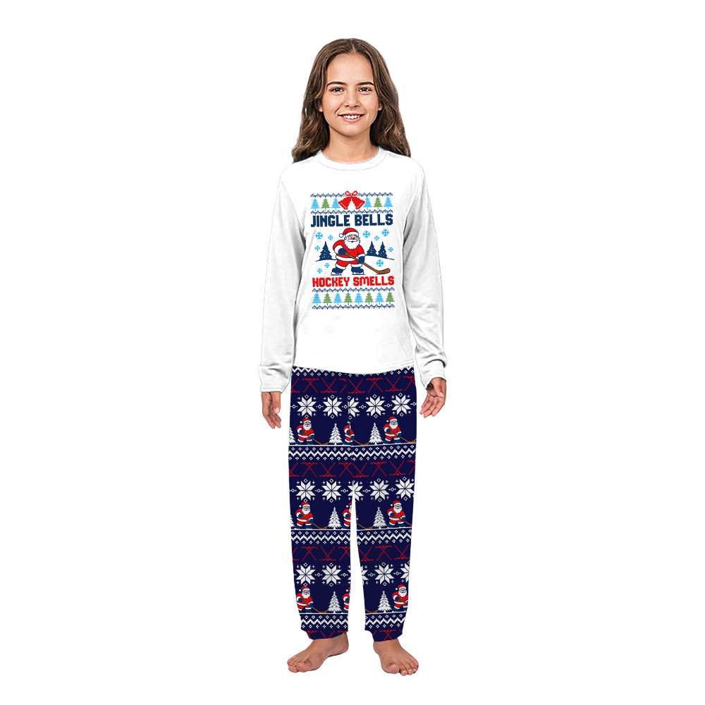 Jingle Bells Hockey Smells Matching Family Christmas Pajamas Jingle Bells Hockey Smells Matching Family Christmas Pajamas