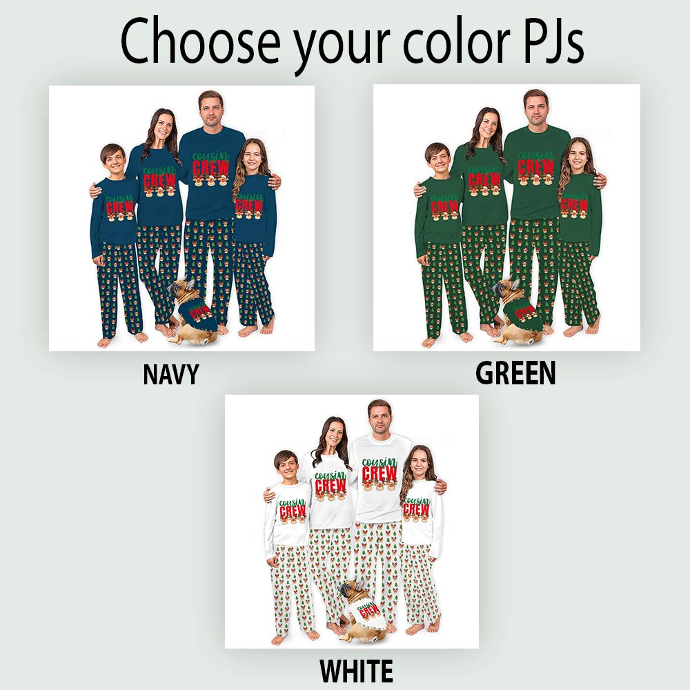 Funny Cousin Crew Reindeer Matching Family Xmas Pajamas Funny Cousin Crew Reindeer Matching Family Xmas Pajamas