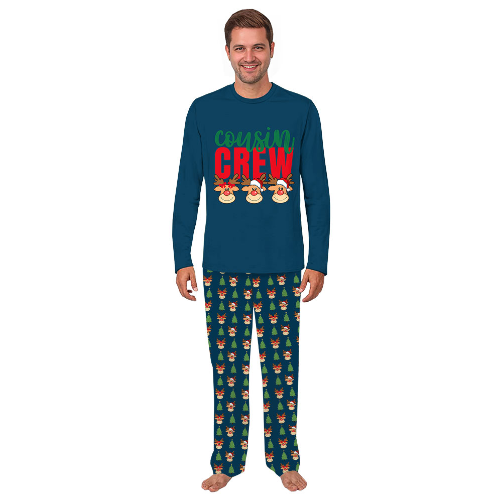 Funny Cousin Crew Reindeer Matching Family Xmas Pajamas Funny Cousin Crew Reindeer Matching Family Xmas Pajamas