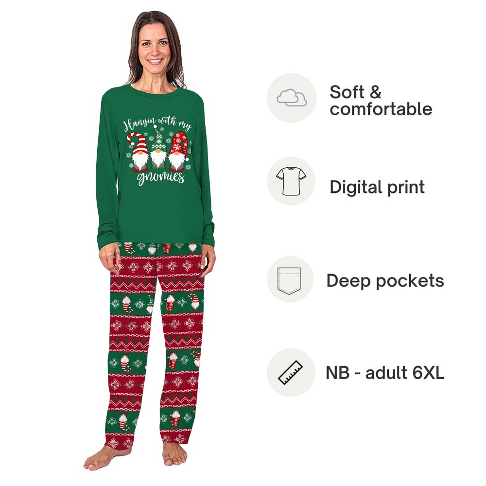 Christmas With My Gnomies Pajamas All Sizes Christmas With My Gnomies Pajamas All Sizes