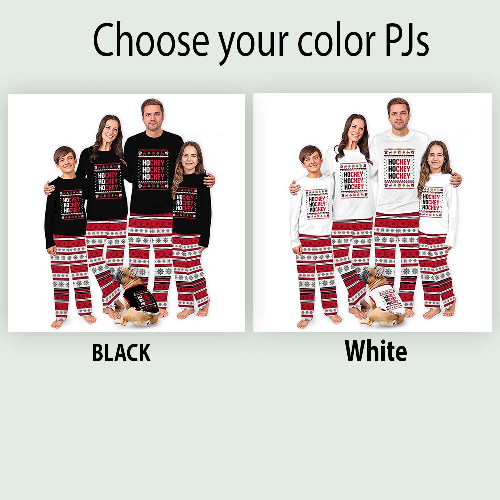 Ugly Hockey Christmas Pajamas For The Whole Family Ugly Hockey Christmas Pajamas For The Whole Family
