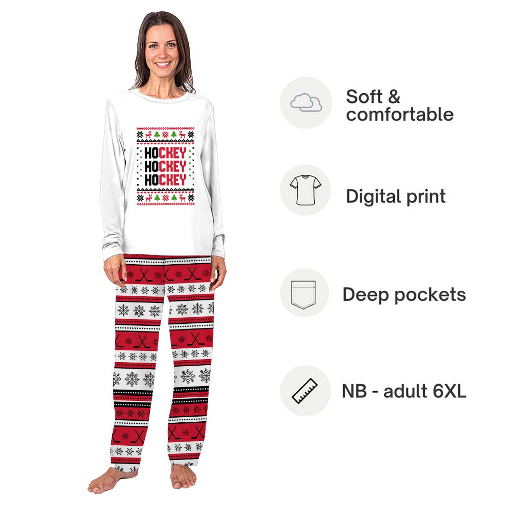 Ugly Hockey Christmas Pajamas For The Whole Family Ugly Hockey Christmas Pajamas For The Whole Family