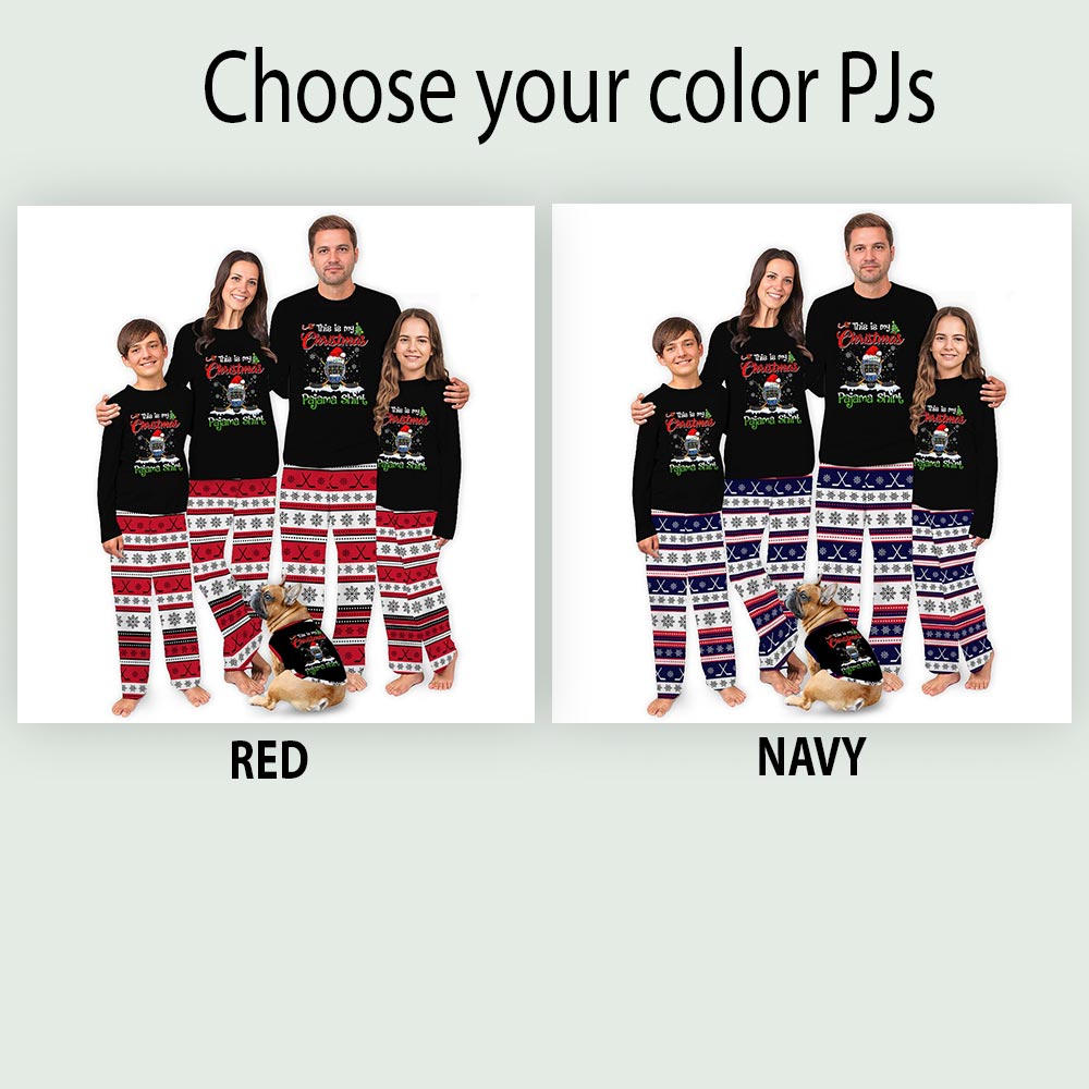 This Is My Ice Hockey Christmas Pj for Christmas Family This Is My Ice Hockey Christmas Pj for Christmas Family
