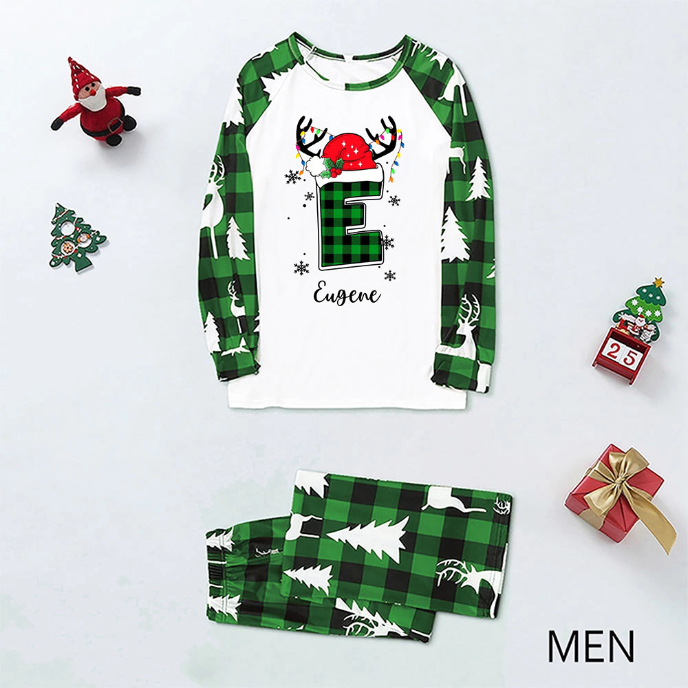Green Christmas Personalized Pajamas For Family With Live Preview Green Christmas Personalized Pajamas For Family With Live Preview