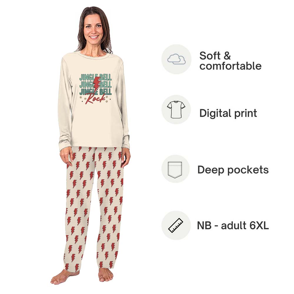 Jingle Bell Rock Matching Family Christmas Pajamas Jingle Bell Rock Matching Family Christmas Pajamas