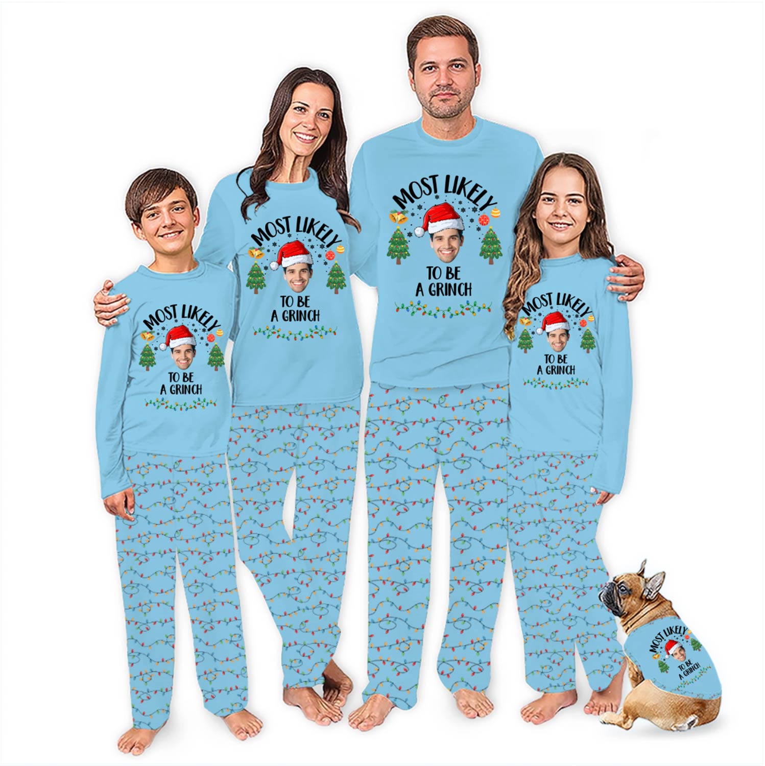 Custom Face Most Likely To Family Xmas Pajamas With Live Preview Custom Face Most Likely To Family Xmas Pajamas With Live Preview
