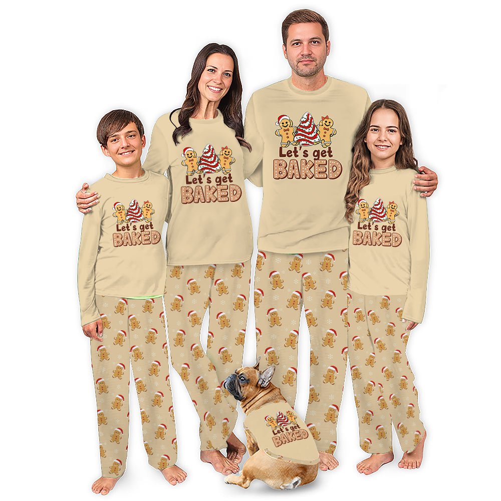 Lets Get Baked Gingerbread Matching Pjs For Xmas Lets Get Baked Gingerbread Matching Pjs For Xmas