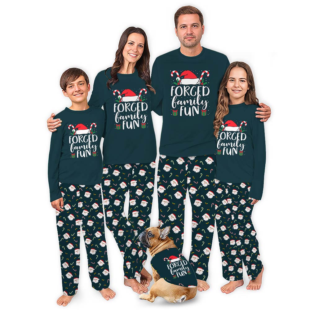 Forced Family Fun Matching Christmas Pajamas With Pockets Forced Family Fun Matching Christmas Pajamas With Pockets