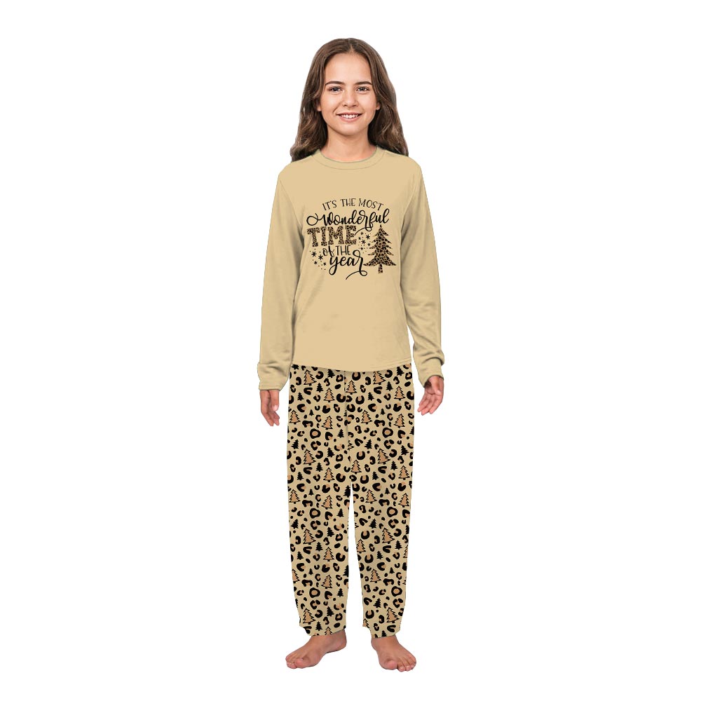 It is The Most Wonderful Time Leopard Christmas Pajamas It is The Most Wonderful Time Leopard Christmas Pajamas