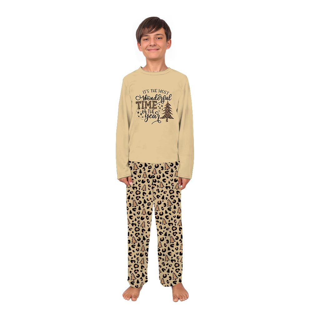It is The Most Wonderful Time Leopard Christmas Pajamas It is The Most Wonderful Time Leopard Christmas Pajamas