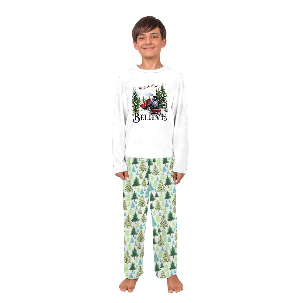 White Christmas Train Pajamas for the Whole Family White Christmas Train Pajamas for the Whole Family