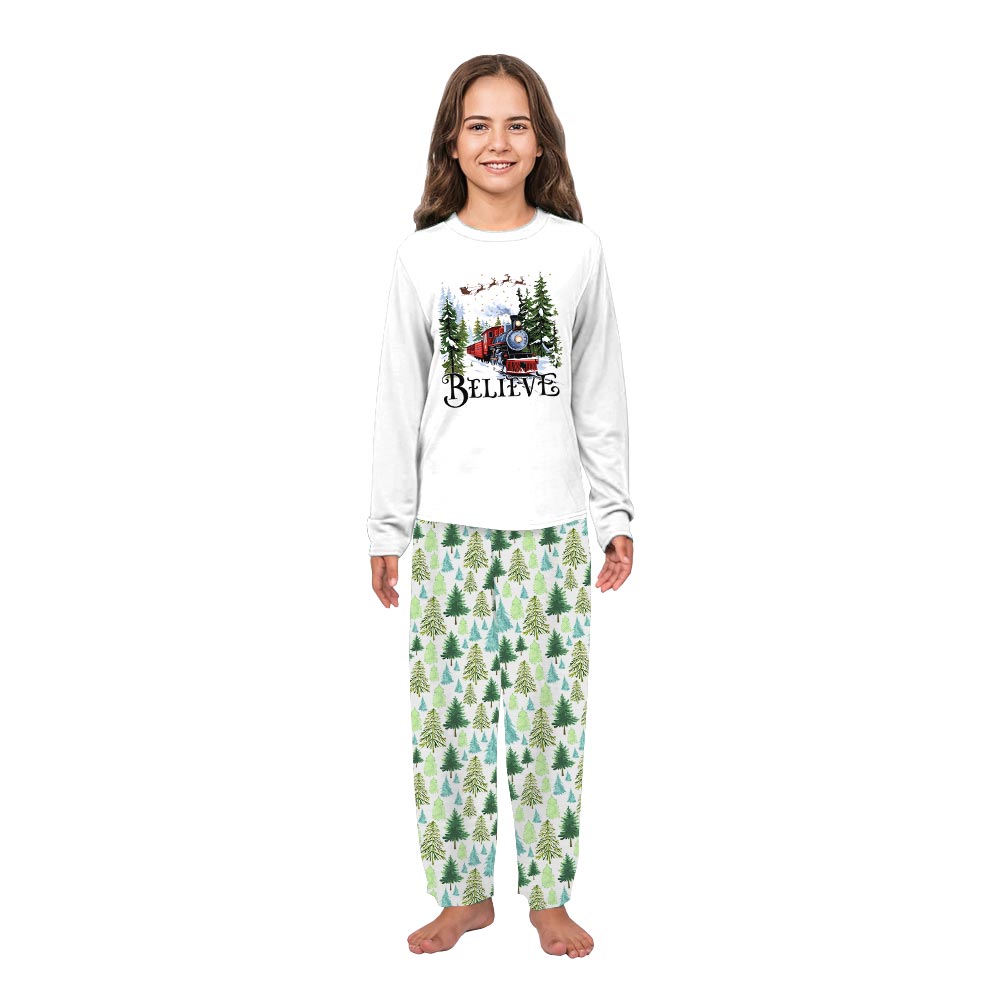 White Christmas Train Pajamas for the Whole Family White Christmas Train Pajamas for the Whole Family