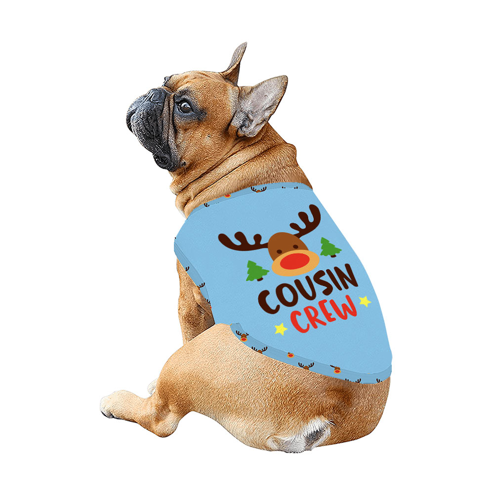 Reindeer Cousin Crew Family Christmas Pajamas With Dog