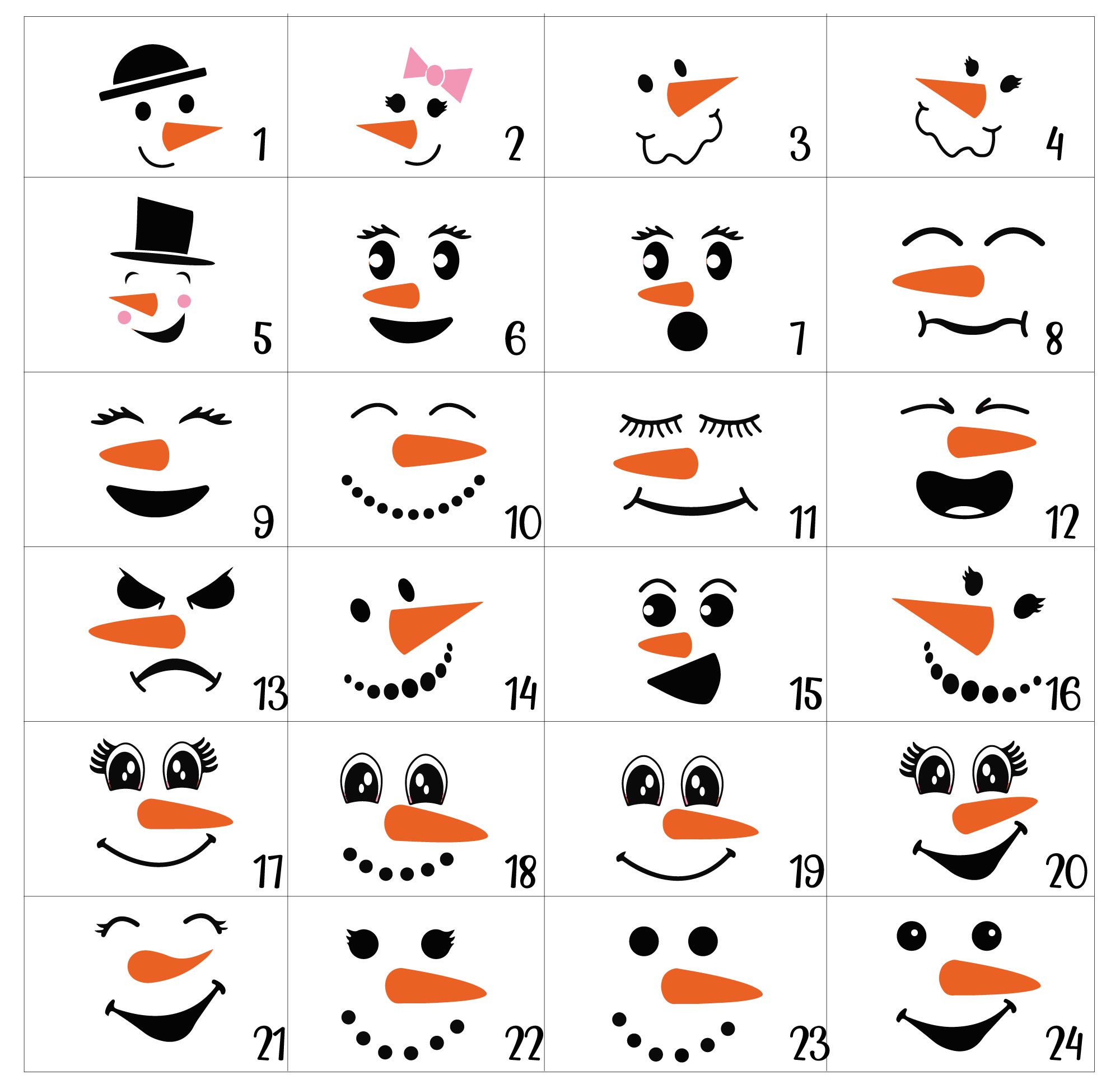 Colorful Snowman Face Custom Christmas Pajamas Colorful Snowman Face Custom Christmas Pajamas