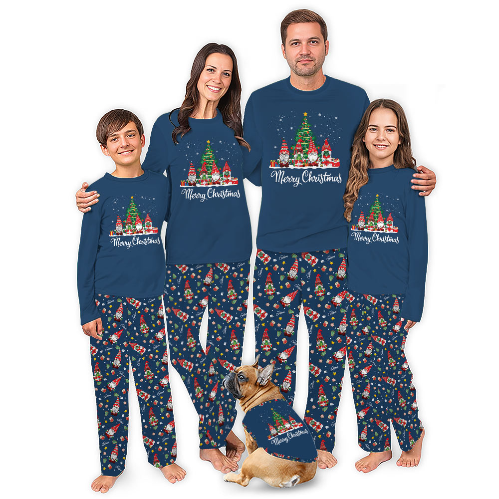 Gnome Merry Christmas Matching Family And Dog Pajamas Gnome Merry Christmas Matching Family And Dog Pajamas