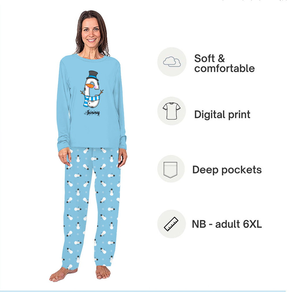 Personalized Monogrammed Family Christmas Pajamas With Name And Preview Personalized Monogrammed Family Christmas Pajamas With Name And Preview