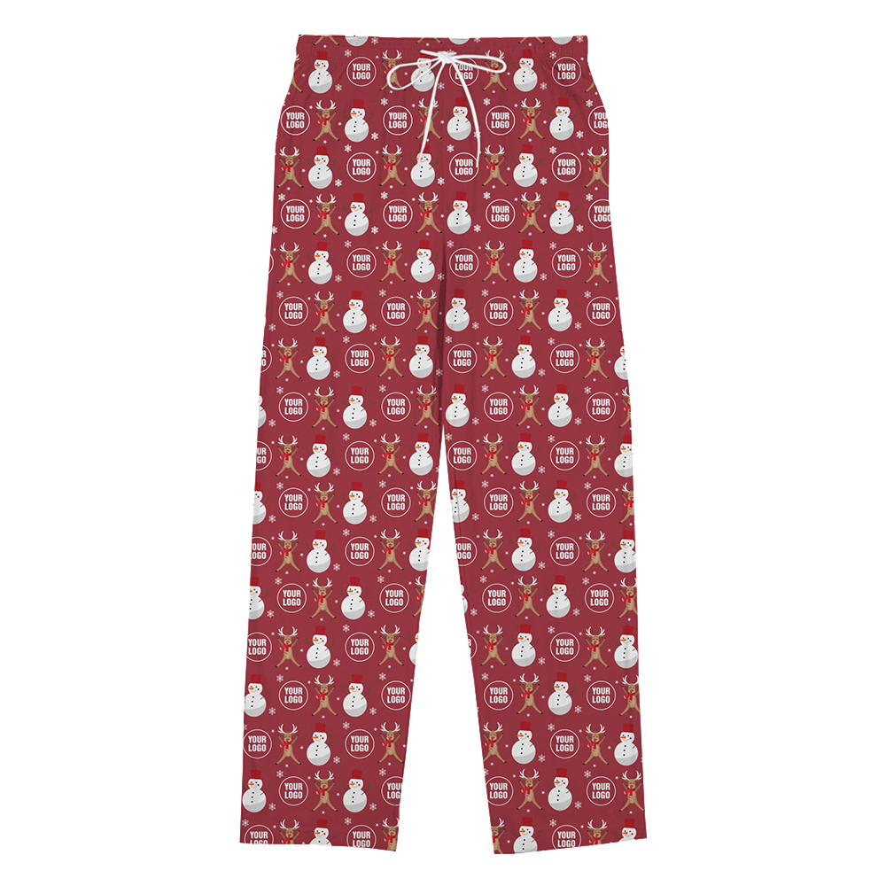 Reindeer and Snowman Personalized Pajama Pants for Family with Live Preview Reindeer and Snowman Personalized Pajama Pants for Family with Live Preview