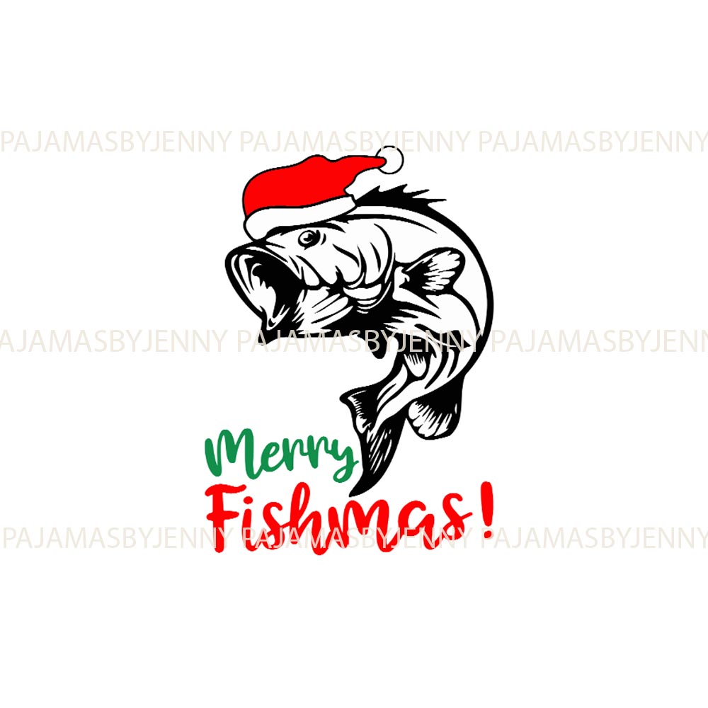 Funny Merry Fishmas Christmas Holiday Family Pajamas Funny Merry Fishmas Christmas Holiday Family Pajamas