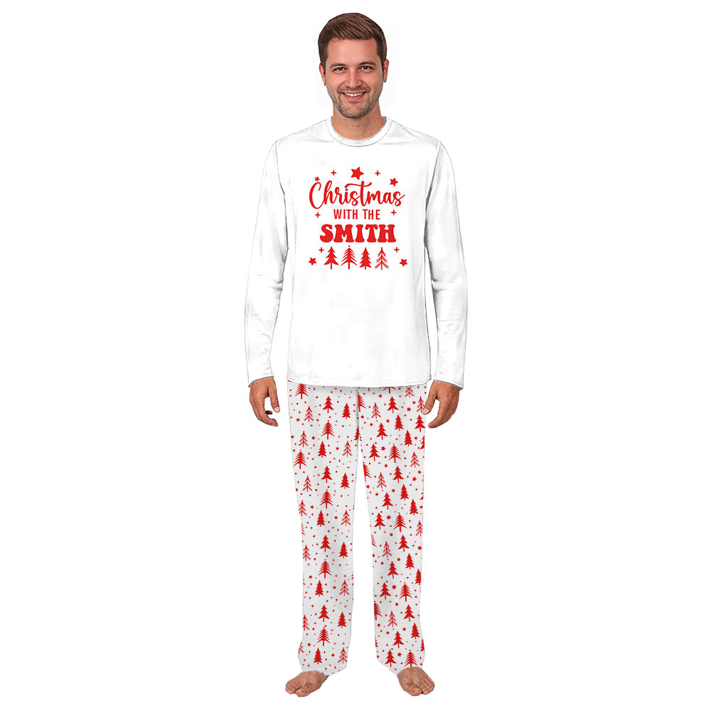 Personalized Family Name Christmas Tree Matching Family Pajamas Personalized Family Name Christmas Tree Matching Family Pajamas