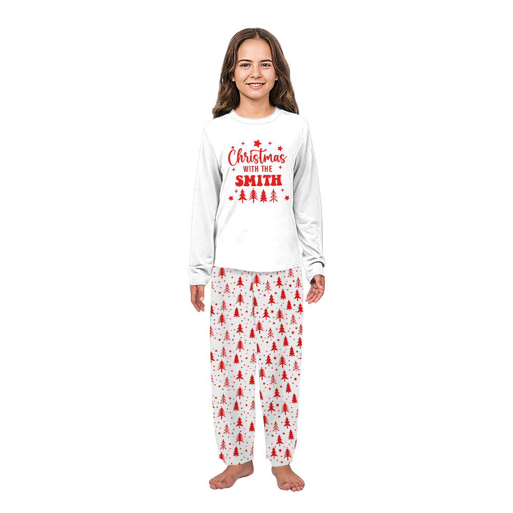 Personalized Family Name Christmas Tree Matching Family Pajamas Personalized Family Name Christmas Tree Matching Family Pajamas