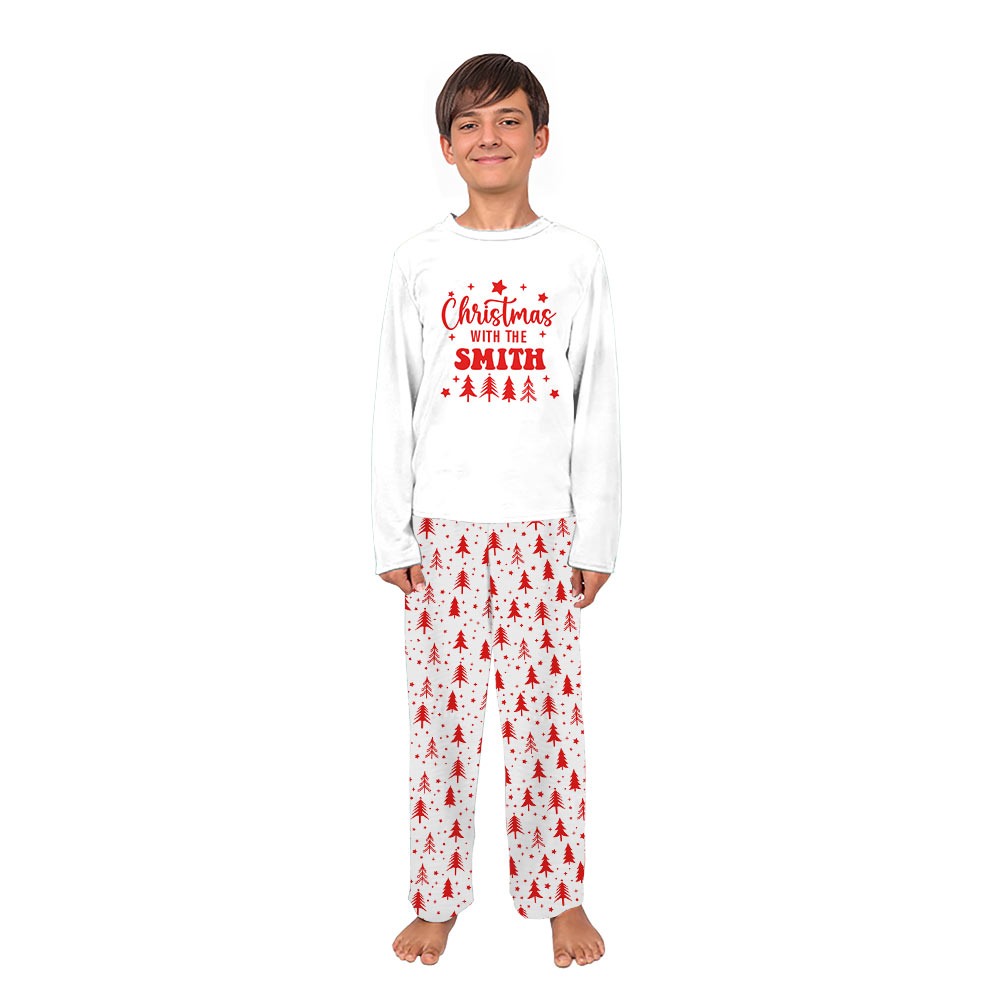 Personalized Family Name Christmas Tree Matching Family Pajamas Personalized Family Name Christmas Tree Matching Family Pajamas