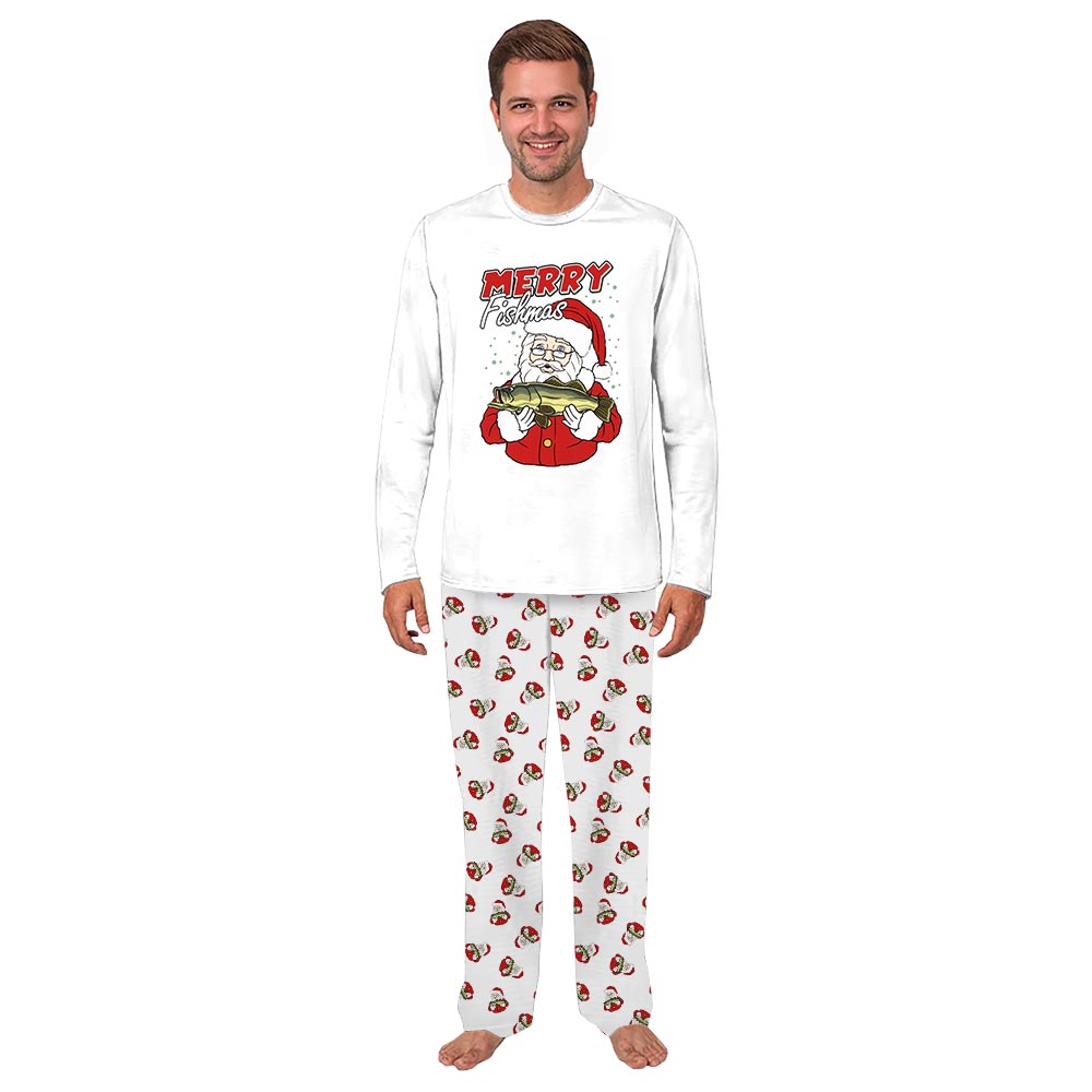 Merry Fishmas Matching Family Pajamas With Plus Sizes Merry Fishmas Matching Family Pajamas With Plus Sizes