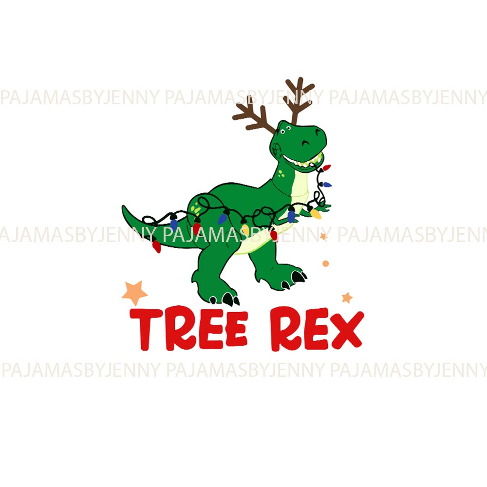 White Tree Rex Dinosaur Family Pajamas Matching Christmas White Tree Rex Dinosaur Family Pajamas Matching Christmas