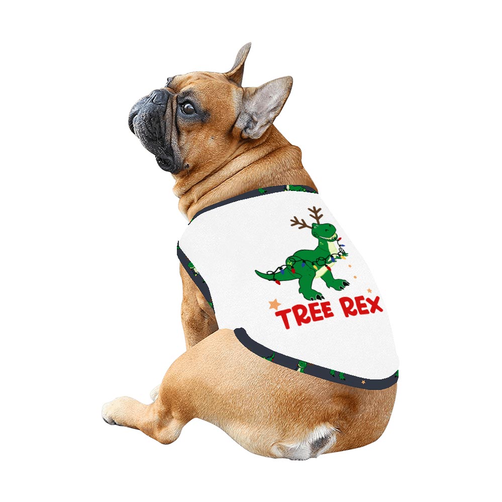 White Tree Rex Dinosaur Family Pajamas Matching Christmas White Tree Rex Dinosaur Family Pajamas Matching Christmas