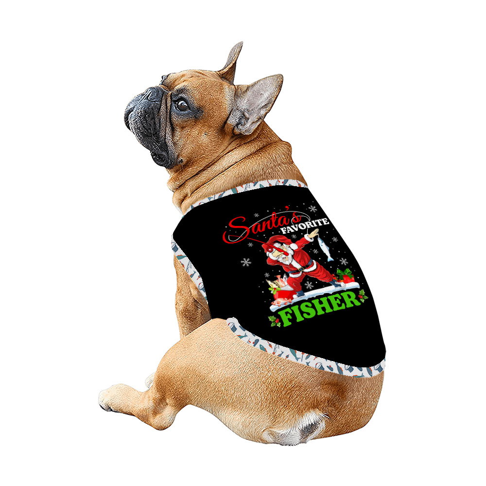 Santa Favorite Fisher Matching Christmas Pjs With Dog Santa Favorite Fisher Matching Christmas Pjs With Dog