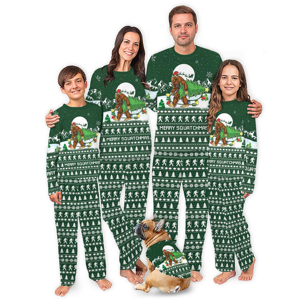 Sasquatch Ugly Family Christmas Pajamas All Sizes Sasquatch Ugly Family Christmas Pajamas All Sizes