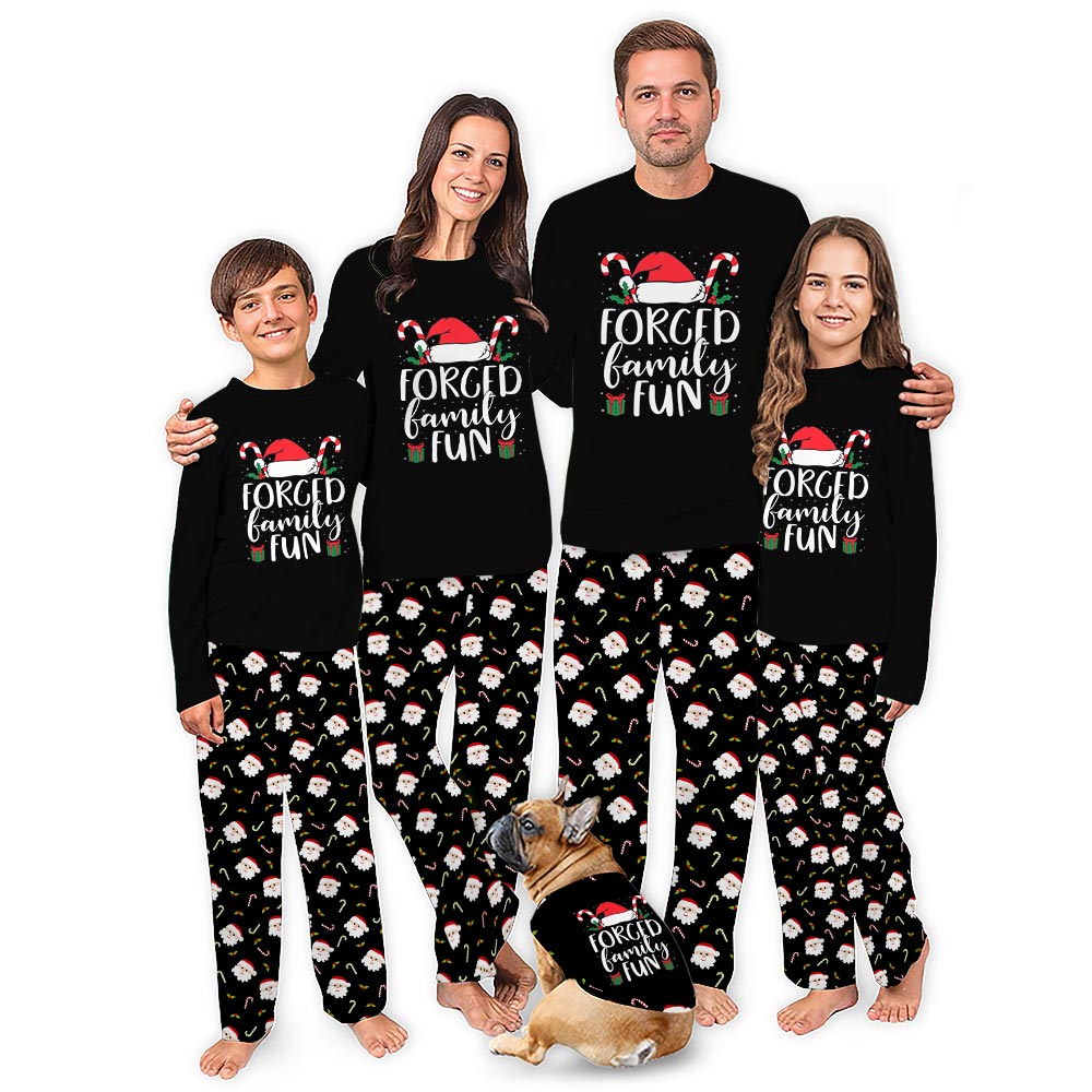 Forced Family Fun Matching Christmas Pajamas With Pockets Forced Family Fun Matching Christmas Pajamas With Pockets