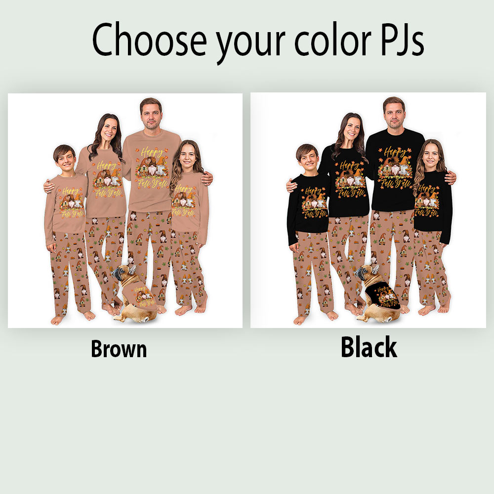 Happy Fall Yall Gnome Matching Family Pajamas All Sizes Happy Fall Yall Gnome Matching Family Pajamas All Sizes
