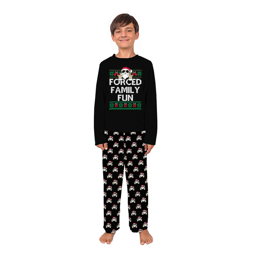 Forge Family Fun Ugly Matching Pjs For Xmas Black Forge Family Fun Ugly Matching Pjs For Xmas Black