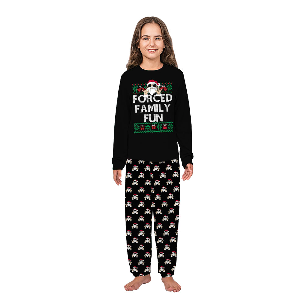 Forge Family Fun Ugly Matching Pjs For Xmas Black Forge Family Fun Ugly Matching Pjs For Xmas Black