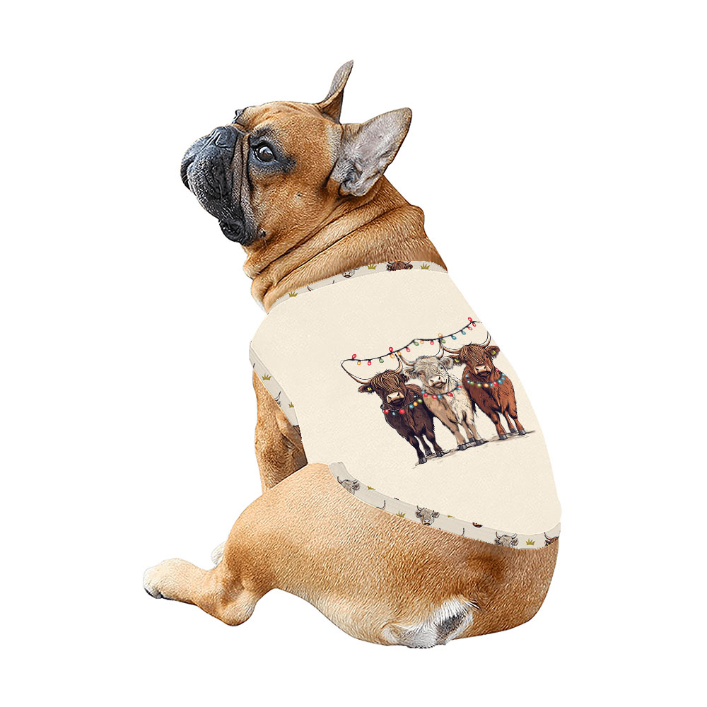 Highland Cow Christmas Pajamas Matching Family And Dog Highland Cow Christmas Pajamas Matching Family And Dog
