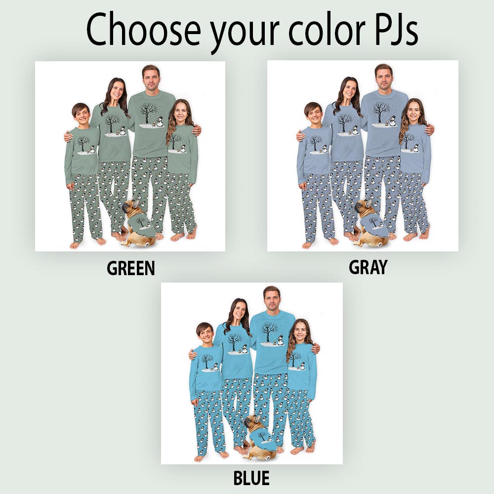 Cute Let It Snow Snowman PJ For Christmas Family Cute Let It Snow Snowman PJ For Christmas Family