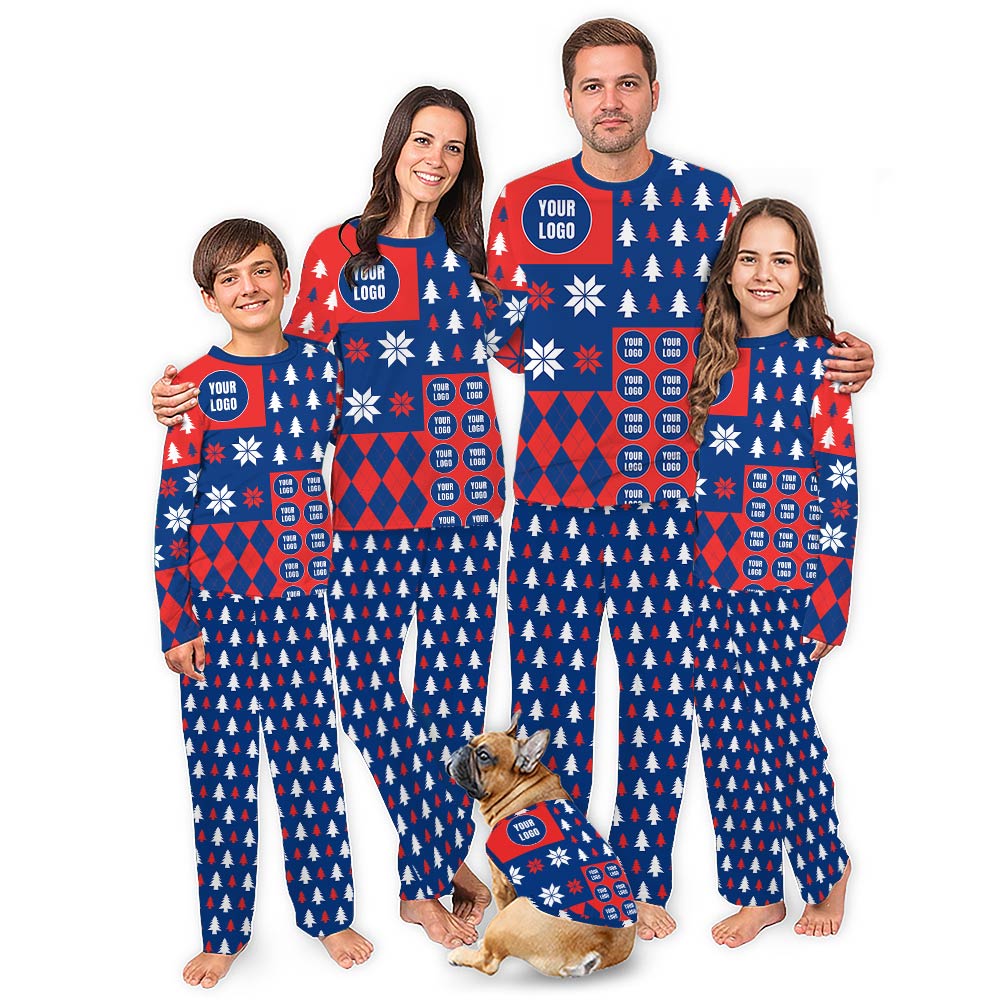 Custom Logo Sport Christmas Pajamas Matching Team and Group Custom Logo Sport Christmas Pajamas Matching Team and Group