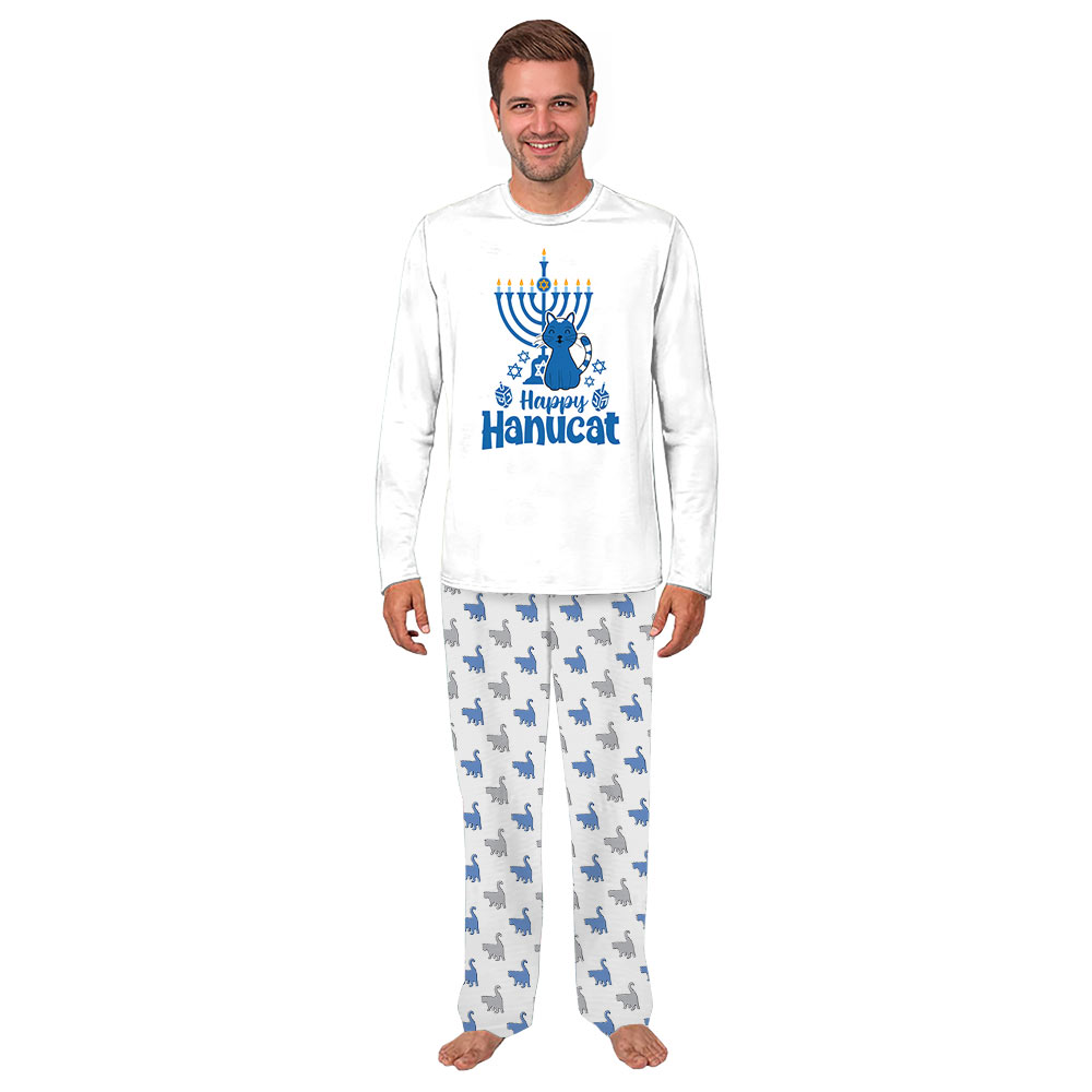 Happy Hanucat Family Pajamas With Plus and Infant Sizes Happy Hanucat Family Pajamas With Plus and Infant Sizes