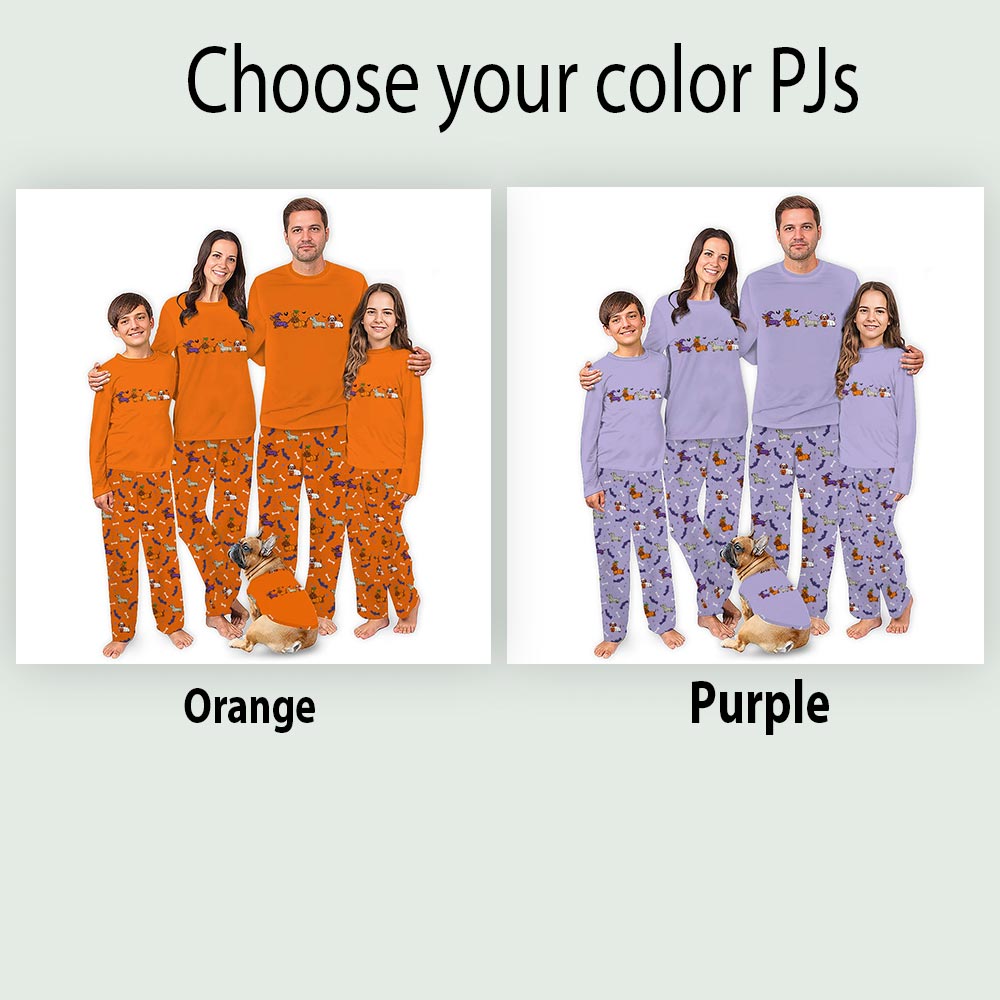 Spooky Dachshund Matching Family Halloween Pajamas All Sizes Spooky Dachshund Matching Family Halloween Pajamas All Sizes