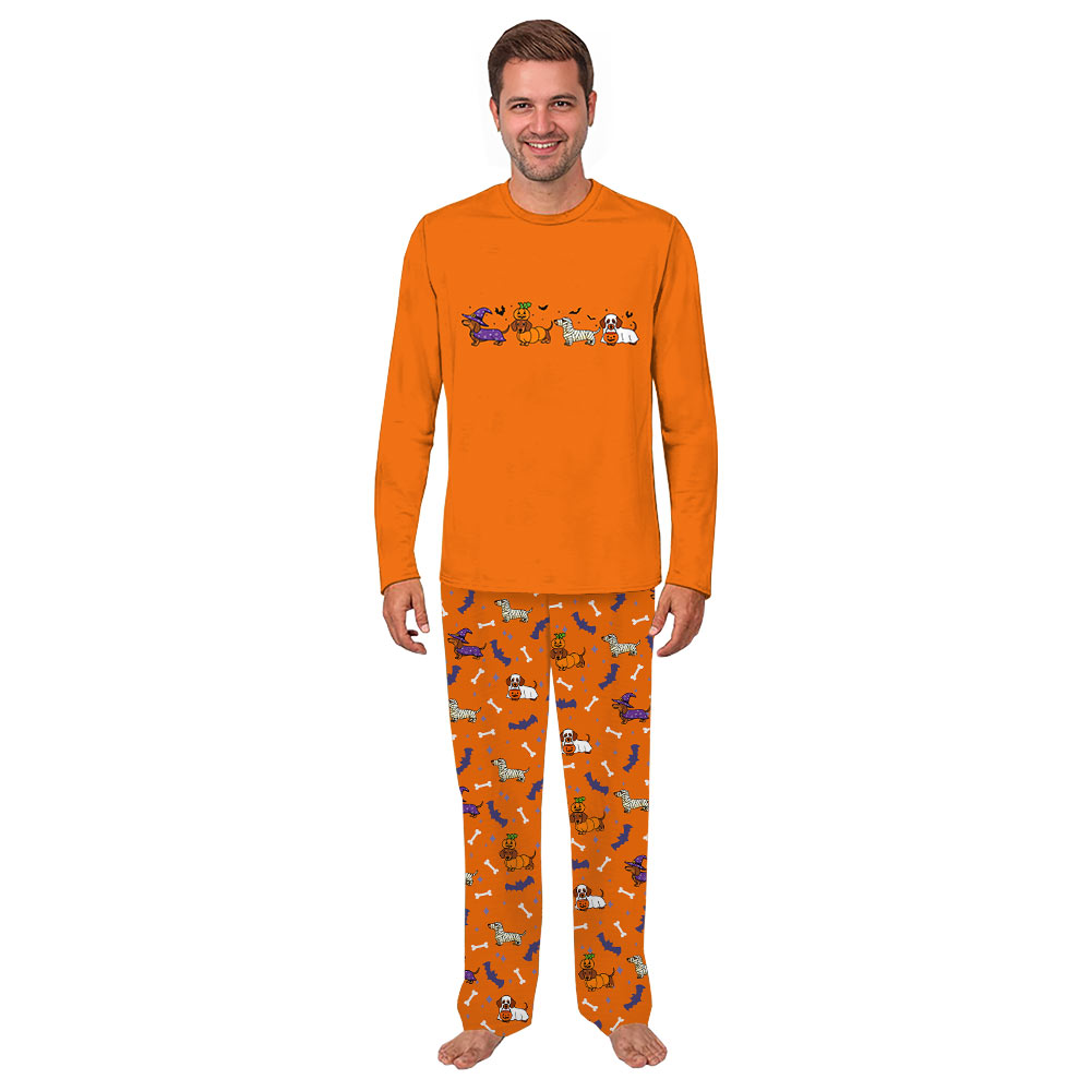 Spooky Dachshund Matching Family Halloween Pajamas All Sizes Spooky Dachshund Matching Family Halloween Pajamas All Sizes