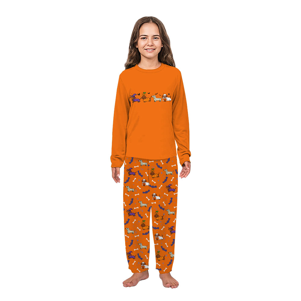 Spooky Dachshund Matching Family Halloween Pajamas All Sizes Spooky Dachshund Matching Family Halloween Pajamas All Sizes
