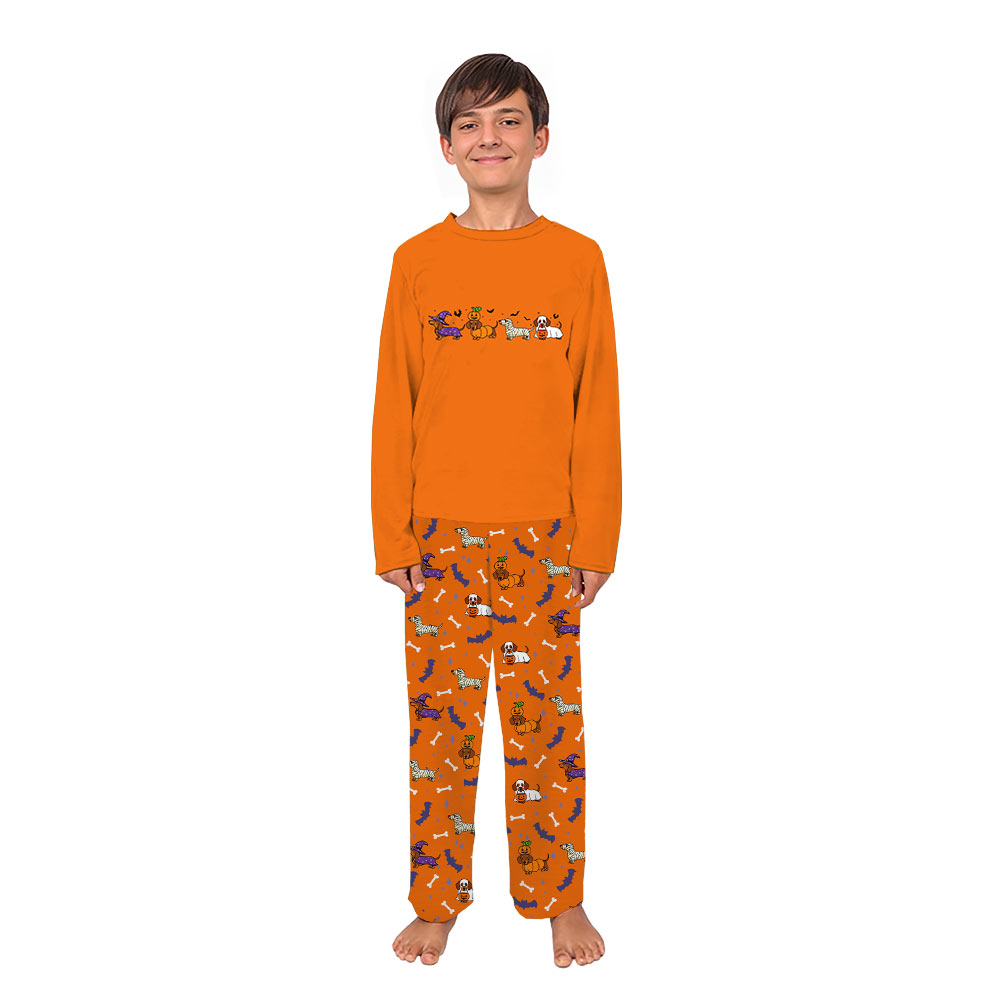 Spooky Dachshund Matching Family Halloween Pajamas All Sizes Spooky Dachshund Matching Family Halloween Pajamas All Sizes