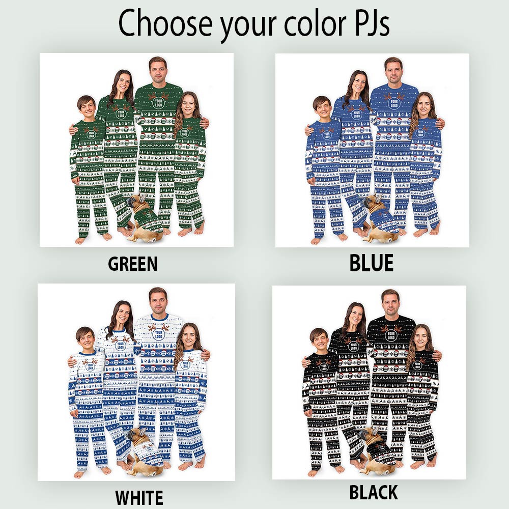 Logo Personalized Soccer Christmas Pajamas For Group And Team Logo Personalized Soccer Christmas Pajamas For Group And Team